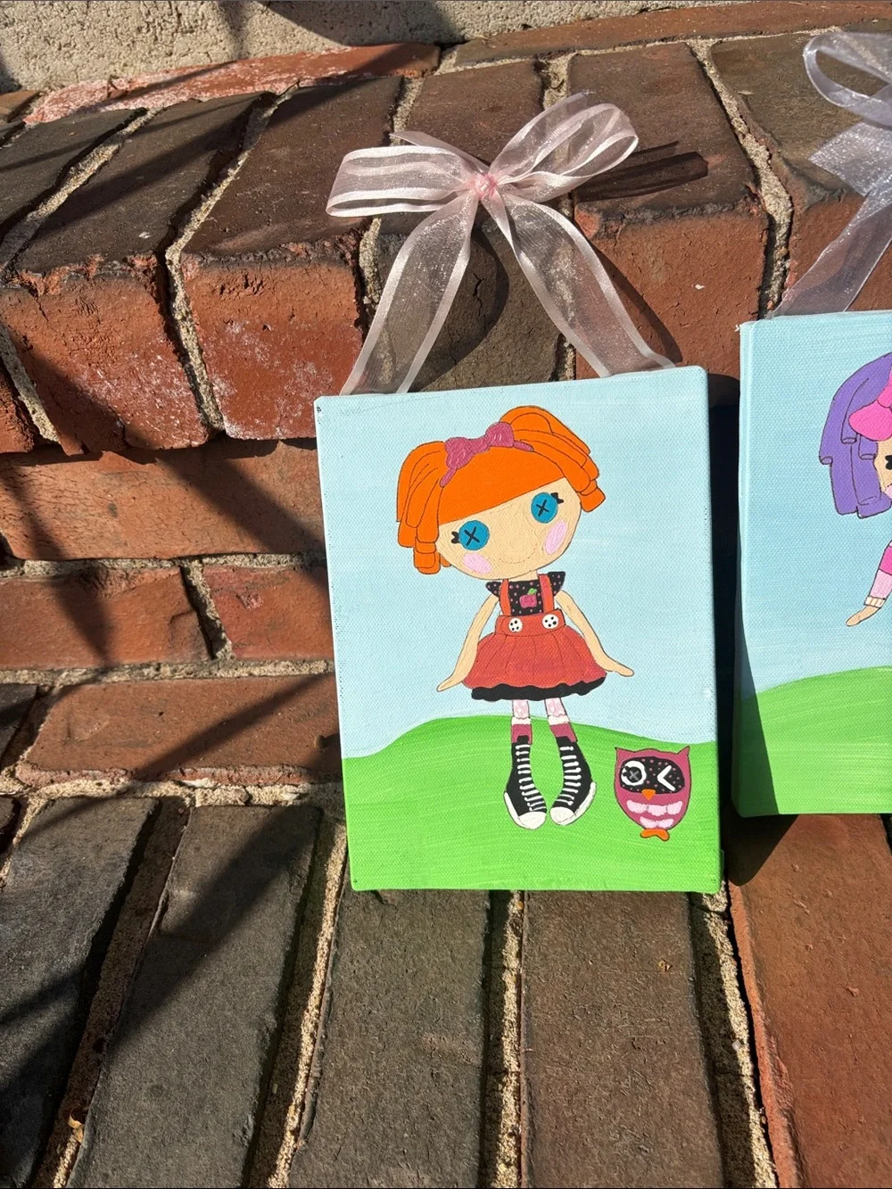 Lalaloopsy Kids Decor 3 Piece Canvas w Bows